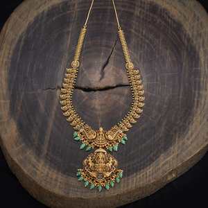 Antique-Style Alloy <b>Necklace</b> Trendy Beads Chains for Weddings 180001 Number Pattern - Product Image 2