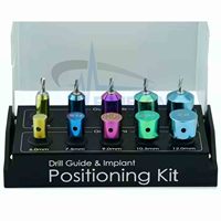Kit de guidage et de positionnement pour implants dentaires en acier inoxydable, avec fraises, broches chirurgicales, expandeur et instruments universels CE