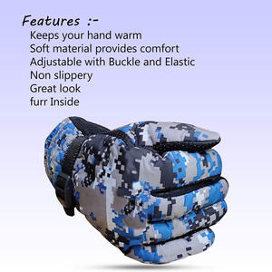 Custom Winter Ski <b>Gloves</b> <b>Touchscreen</b> Quick Dry Outdoor Wrist Length Polyester Cotton Thermal Tactical Driving <b>Gloves</b> - Product Image 5
