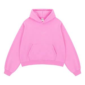 Funky Kitted logotipo bordado personalizado manga larga poliéster alta calidad señoras chándales sudaderas con capucha conjunto deportivo de dos piezas - Product Image 3