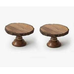 Énorme demande sur le support de gâteau en bois d'acacia de couleur bois naturel de haute qualité sculpture à la main en bois vente chaude 2024 - Product Image 3