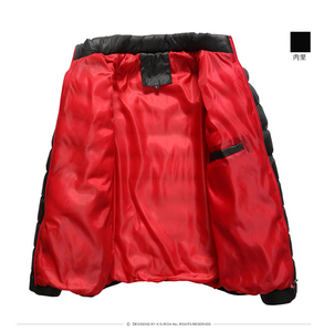 Manteau matelassé en duvet imperméable unisexe Doudounes de taille régulière et grande Veste matelassée en duvet légère et matelassée - Product Image 6