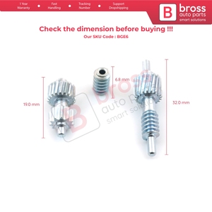 BGE6 Side Mirror Motor Gear Folding Part Repair Kit 51167893597 for E46 <b>M3</b> - Product Image 6