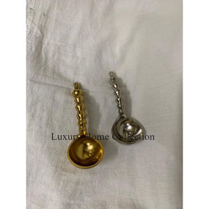 Juego de cubiertos de lujo de acero inoxidable, vajilla de aspecto brillante, cubiertos de comedor y mesa con mango de diseño ramificado - Product Image 5