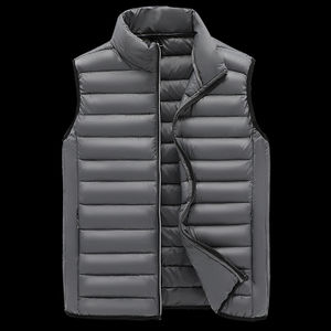 Men's Winter Lightweight Warm Puffer Vest With Duck's Down Custom Logo Sleeveless Down Coat <b>Waistcoat</b> Good Insulator of Heat - Product Image 6