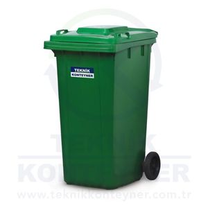 Contenedor Teknik de 240 Litros, <span class=keywords><strong>Azul</strong></span>, Resistente, de Plástico HDPE con Protección UV, Contenedor de <span class=keywords><strong>Reciclaje</strong></span> Móvil con Tapa Rectangular, para Uso en Interiores/Exteriores - Product Image 5