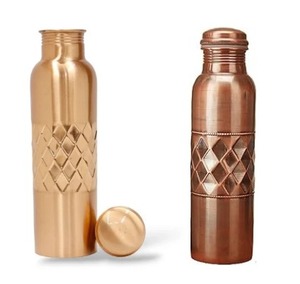 Suministro Directo de Fábrica de Botella de Cobre Perforada de 330 GM y 1 L, una Mezcla Única de Estilo y Funcionalidad, la Botella de Cobre de 1 L - Product Image 6