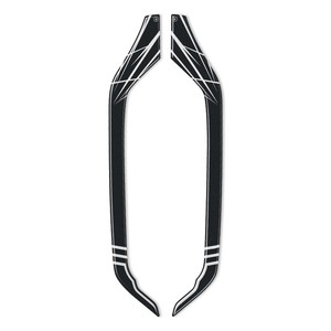 Coppia di Adesivi Protettivi 3D Personalizzati per Manopole Honda Africa Twin 1000 2018-2019, Grafiche Moto Argento - Product Image 1