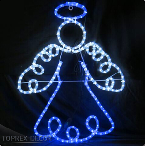 TOPREX DECOR Lumière LED en corde 2D Motif <span class=keywords><strong>ange</strong></span> <span class=keywords><strong>de</strong></span> <span class=keywords><strong>Noël</strong></span> pour la décoration <span class=keywords><strong>de</strong></span> fond d'église pour les événements religieux - Product Image 5