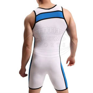Conjunto de Singlet de Lucha Libre con Impresión de Logotipo Personalizado, Diseño Atlético Elegante, Tela Resistente, SAPEEMO SPORTS SS-WS-05 - Product Image 3