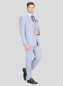 Costume 5 pièces gris clair pour homme de fabrication indienne pour mariages, fêtes et événements spéciaux, disponible au prix d'usine en Inde - Product Image 3