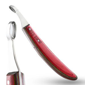 Herramienta de herrador de cuchillo de pezuña de bucle de absceso de caballo de alta calidad, mayor control para trabajo detallado, mango largo de madera múltiple para caballo - Product Image 1