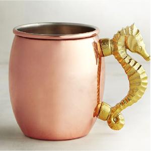 Mug à Moscow Mule en cuivre pur, finition cuivre, pour bar, décoration de table d'hôtel, tasse de service - Product Image 4