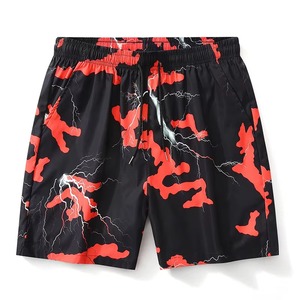 Nouveau Graffiti 3D pantalons de plage pour hommes décontracté lâche maille Shorts impression numérique 100% coton taille moyenne Hip Hop Style solide toile - Product Image 4