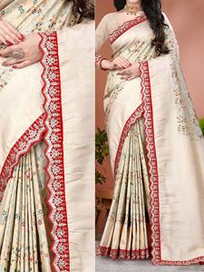 Excelente calidad estilo moderno hermoso puro suave Kanchipuram seda sari con Minakari tejido y festoneado Trabajo Mujer moda - Product Image 5