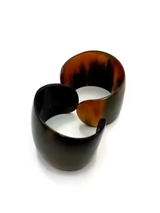 Brazalete de cuerno de búfalo de calidad, diseño exclusivo para niñas y mujeres, pulido por Artesanías de media luna - Product Image 4