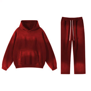 Conjunto Deportivo Holgado de Felpa de Algodón Estilo Vintage, Pantalones Deportivos Desgastados, Conjunto Deportivo Personalizado con Lavado Ácido, Haus Industries - Product Image 5