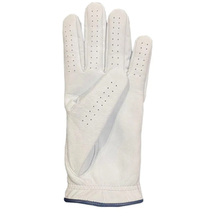 Guantes de golf profesionales coloridos de cuero Cabretta personalizados cómodos transpirables al por mayor, protección UV, deportes altos lisos - Product Image 2