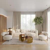 Zeitgenössischer Moderner Gold-Roter Messing Satztisch mit Gehärteter Glasplatte Aluminiumgestell Made in Italy - Wohnzimmermöbel