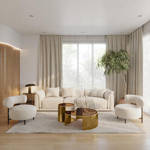 Mesa de Centro - Mesa de Centro Contemporánea de Latón para Sala de Estar, Modelo Meeting Nesting - Product Image 2