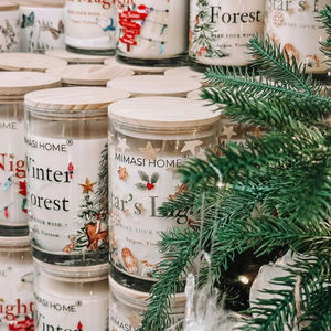 Premium Lion Scented <b>Candles</b> Natural Soy Wax Luxurious Eco-Eucalyptus Oud Fragrances <b>Small</b> Glass Jars Holidays - Product Image 3