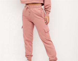 Pantalones de chándal Cargo de estilo informal ligero para mujer servicio OEM de alta calidad al por mayor pantalones de chándal Cargo de diseño personalizado para mujer - Product Image 5