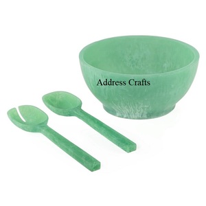Vente chaude Résine Ustensiles De Cuisine Dernière Conception Résine Saladier Logo Personnalisé Cuillère À Salade Fourchette Ensemble Vaisselle Résine Salade Outils - Product Image 5