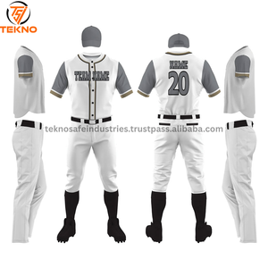 Uniforme de béisbol con logotipo impreso personalizado 2025 para hombre, nuevo diseño, uniforme de béisbol de buena calidad en color sólido, servicio OEM - Product Image 4