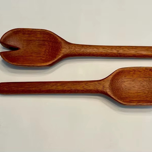 Natural Wood Spoons <b>Set</b> Teak <b>Wooden</b> Classic Wedding Gift for Kitchen and Restaurant Use - Product Image 1
