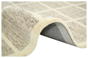 Alfombra Moderna Geométrica Hecha a Mano, Rectangular, de Lana, Antideslizante, con Base Extra Gruesa y Afelpada, para Sala de Estar y Uso Doméstico - Product Image 2