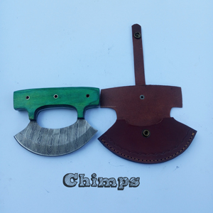 Couteau à désosser artisanal en acier Damas écologique avec manche en bois Pakka, logo personnalisé, pour la cuisine, la découpe de pizzas pour les restaurants - Product Image 5