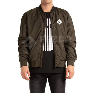 New Design Men's <b>Slim</b> <b>Fit</b> Winter Bomber <b>Jacket</b> with Stand Collar Front Logo Eco-Friendly Breathable Professional Manufactured - Product Image 1