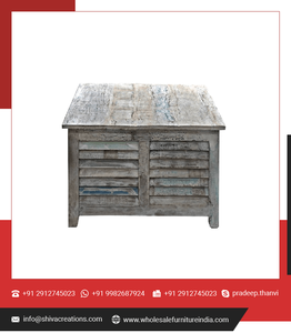 Custom Handcrafted Reclaimed Wood Coffee Table for Apartment Home Office & Outdoor Eco-Friendly Living Room & Bedroom Furniture - Product Image 4