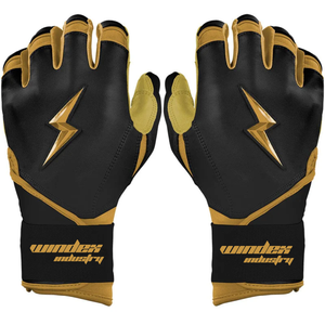 GOLD SERIES <b>Long</b> Cuff Batting Gloves <b>long</b> Cuff Batting Gloves 100% Leather Unique Design Baseball Batting Gloves - Product Image 1
