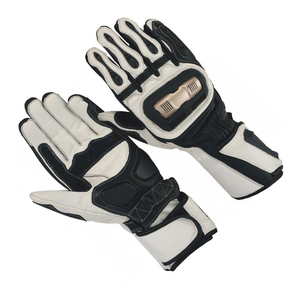 Meilleur prix, logo personnalisé, gants de course 100% cuir, coupe-vent, nouveau design pour les activités de plein air et la moto - Product Image 2