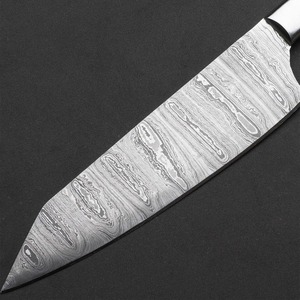 Couteau de chef professionnel de style japonais lame en acier damas manche en bois d'olivier couteau de cuisine à prix économique tranchant Durable - Product Image 4