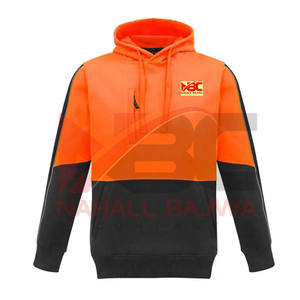 เสื้อกันหนาวมีฮู้ดสำหรับผู้ชายเสื้อฮู้ดโพลีเอสเตอร์ปรับแต่งโลโก้ได้มองเห็นได้ชัดเจนสะท้อนแสง - Product Image 3