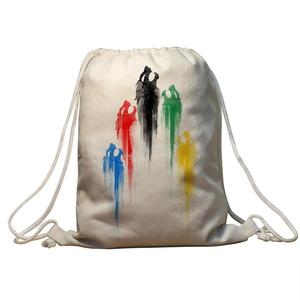 Mochila Personalizada de Algodón con Cordón - Diseño Creativo de Dibujos Animados, Almacenamiento Portátil y Uso Diario - Product Image 1