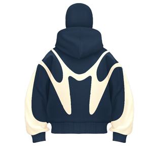 Vente en gros de sweats à capuche respirants pour hommes et femmes, toutes tailles, collection automne-hiver, style ninja, fermeture éclair intégrale - Product Image 5