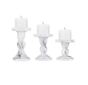 Lot de 3 décorations de mariage modernes en métal fabriquées à la main, taille personnalisée, chauffe-plat de noël, chandeliers votifs, support en carton emballé - Product Image 1