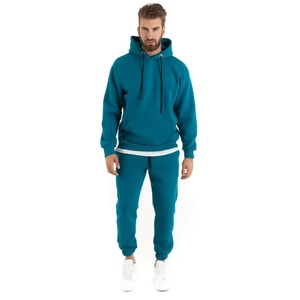 Chándal deportivo de gimnasio para hombre de nuevo diseño, 100% algodón, transpirable, patrón sólido, conjunto deportivo personalizable para ejercicio de invierno - Product Image 1