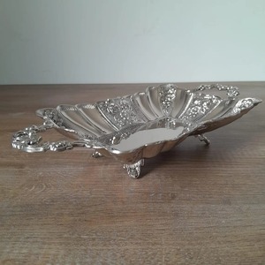 Luxury Rectangle Silver Finished Serving <b>Bowl</b> with Stand for Fruits <b>Snacks</b> and Decorative Display Handcrafted From India - Product Image 4