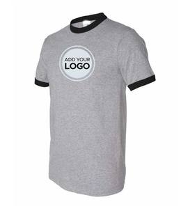 เสื้อยืดเดี่ยว Ringer เสื้อโลโก้ที่กำหนดเองขายส่งจำนวนมาก - Product Image 5