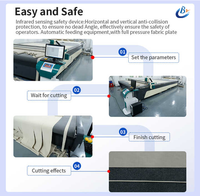 Machine de découpe de tissu automatique numérique CNC industrielle, machine de découpe de tissu en zigzag