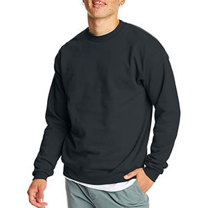 Sweat-shirt polaire antistatique 100% coton de haute qualité pour hommes hiver motif imprimé solide col rond hauts pullover Logo personnalisé-XS - Product Image 3