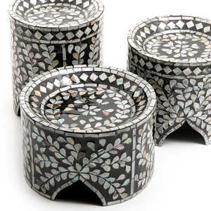 2023 último soporte de pastel de nácar soporte de pastel de fregona negro de alta calidad para boda cumpleaños Ramadán ocasión uso de servicio - Product Image 2