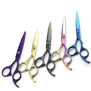 Nhật Bản Thép Không Gỉ Vẻ Đẹp Chuyên Nghiệp Barber Razor Cạnh Cắt Tóc Shears Scissor 6 "Với Hook, Sharp Barber Kéo