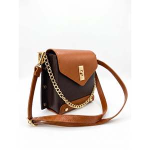 Sac bandoulière structuré et sac à main en cuir Dollaro véritable - Fabriqué en Italie - Art. 26140 - Product Image 3