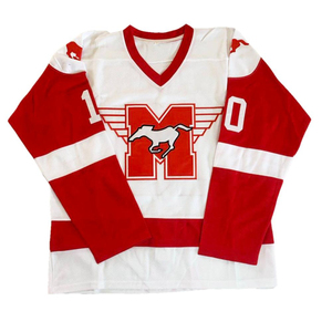 Maillot de hockey sur glace durable bon marché en gros 100% polyester Sublimation personnalisé tous les styles vêtements de hockey cousus sur le dessus - Product Image 1
