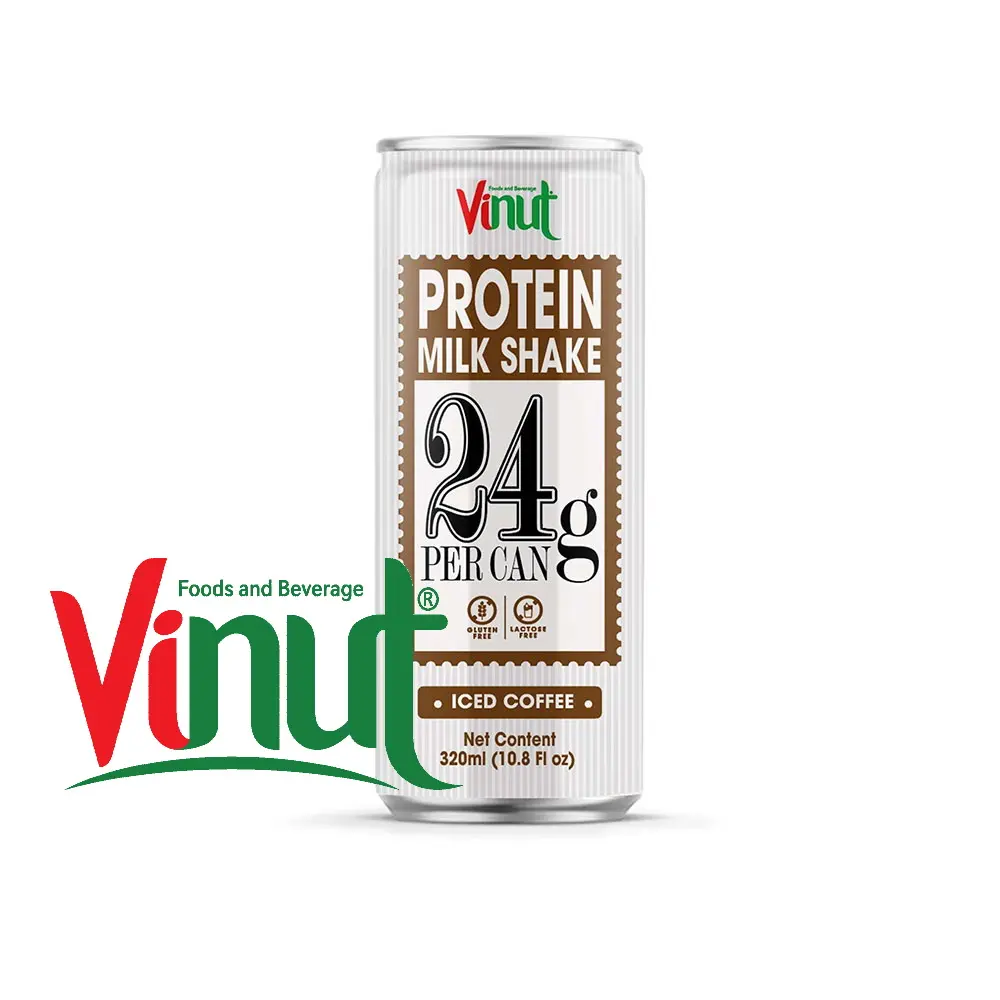 320ml in scatola Vinut Protein Milk Shake coffee Flavor produttore OEM personalizza Private label Beverage 100% Nature